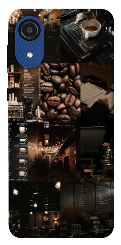 Чохол на Samsung Galaxy A03 Core Coffee collage ver.1 фото 1 Чохол на Samsung Galaxy A03 Core Coffee collage ver.1 фото 1 з 1