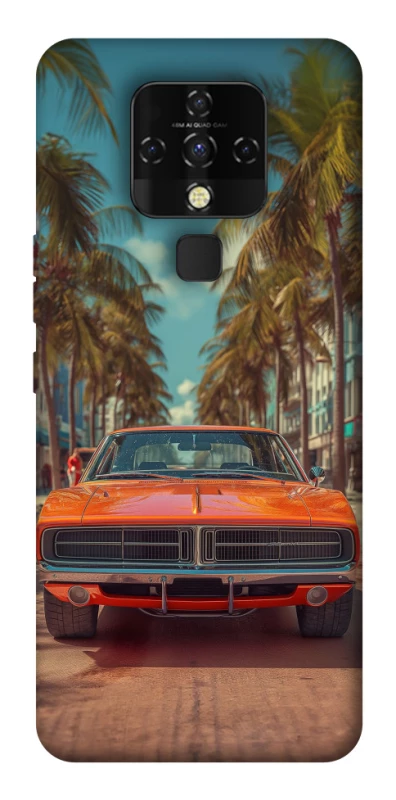 Чехол на TECNO Camon 16 SE Tropical car фото 1 из 1