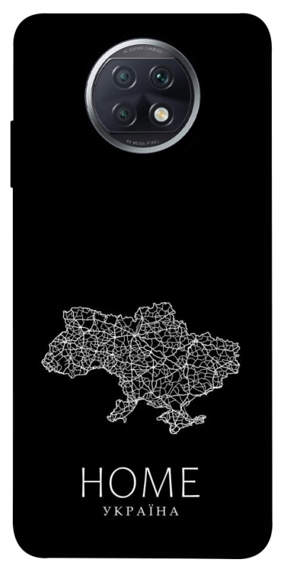 Чехол на Xiaomi Redmi Note 9 5G / Note 9T Ukraine black map фото 1 из 1