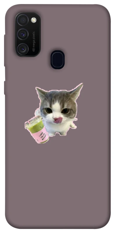 Чохол на Samsung Galaxy M21 cat matcha фото 1 з 1