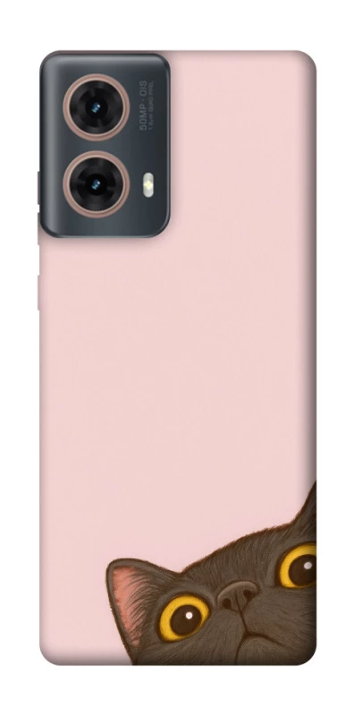 Чохол на Motorola Moto G85 Peeping cat фото 1 з 1
