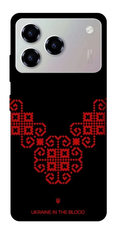 Чохол на ZTE Blade A76 Чорно-червона вишиванка фото 1 з 1