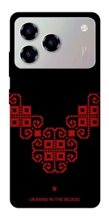 Чохол на ZTE Blade A76 Чорно-червона вишиванка фото 1 з 1