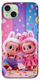 Чехол на Apple iPhone 15 Plus (6.7") Labubu twins ver.3 фото 1 из 1