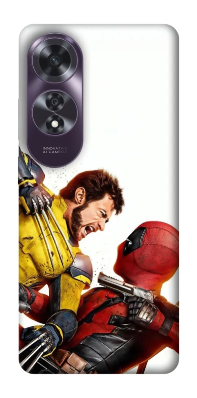 Чехол на Oppo A60 Deadpool and Wolverine фото 1 из 1