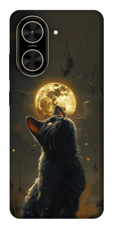 Чохол на Xiaomi Poco C71 Кіт під місяцем v2 фото 1 з 1