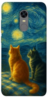 Чохол на Xiaomi Redmi 5 Plus / Redmi Note 5 (Single Camera) Cats under the stars фото 1 з 1