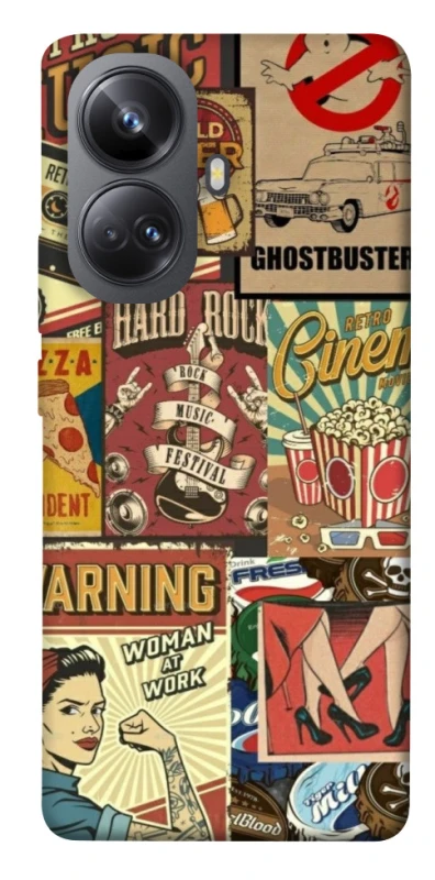 Чехол на Realme 10 Pro+ Retro collage ver.2 фото 1 из 1