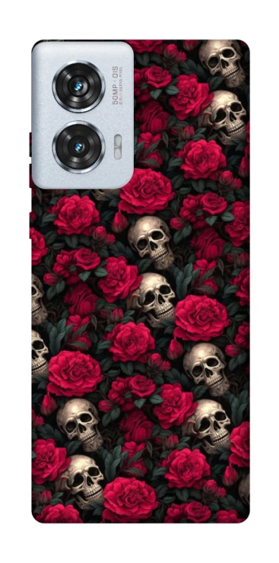 Чохол на Motorola Edge 50 Fusion Черепа та рози фото 1 з 1