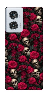 Чехол на Motorola Edge 50 Fusion Черепа и розы фото 1 из 1