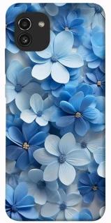 Чехол на Samsung Galaxy A03 Синие цветы фото 1 из 1