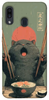 Чехол на Samsung Galaxy A20 / A30 Hungry Cat фото 1 из 1