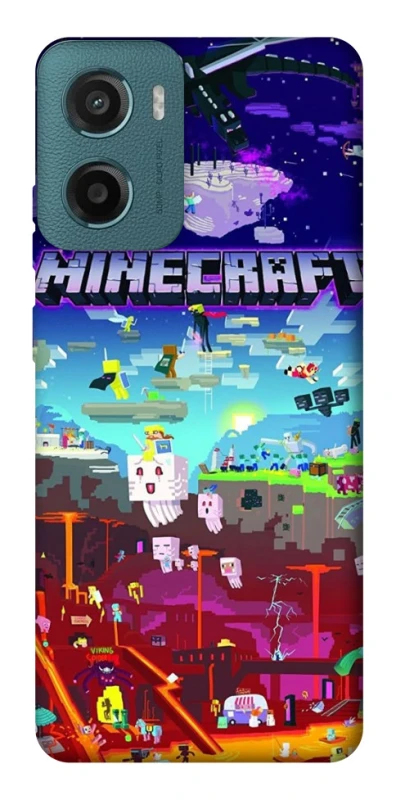 Чохол на Motorola Moto G06 Minecraft world фото 1 з 1
