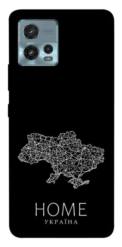 Чохол на Motorola Moto G72 Ukraine black map фото 1 з 1