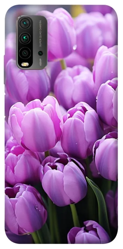 Чехол на Xiaomi Redmi 9T Фиолетовые тюльпаны фото 1 из 1