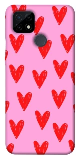 Чехол на Realme C21 Red hearts 2 фото 1 из 1