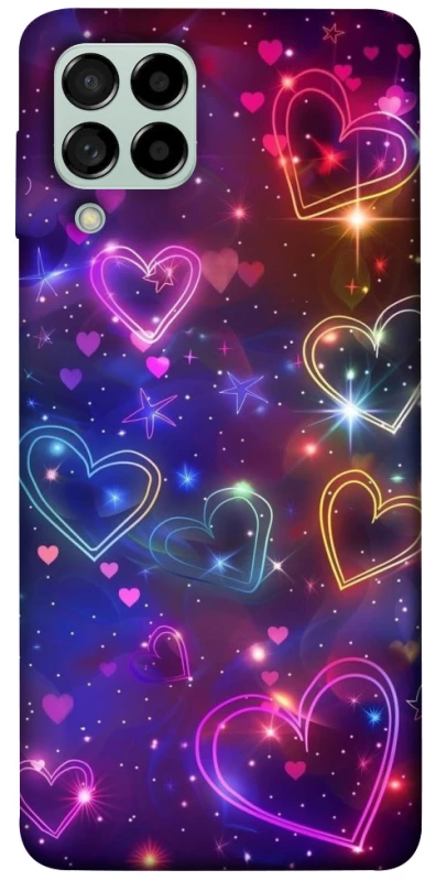 Чохол на Samsung Galaxy M53 5G Drawn hearts фото 1 з 1