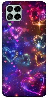 Чохол на Samsung Galaxy M53 5G Drawn hearts фото 1 з 1