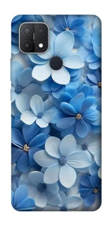 Чехол на Oppo A15s / A15 Синие цветы фото 1 из 1