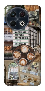 Чохол на TECNO Spark 30 Pro (KL7) Coffee collage ver.5 фото 1 з 1