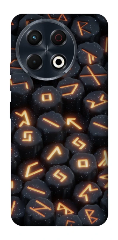 Чехол на TECNO Spark 30 Pro (KL7) Огненые руны фото 1 из 1