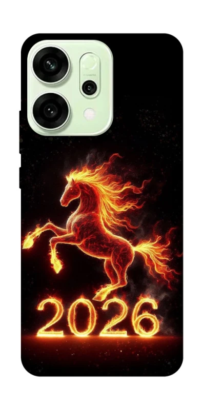 Чохол на Oppo Reno 14 Red Fire Horse ver.1 фото 1 з 1