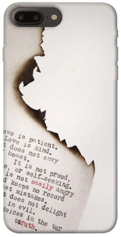 Чохол на Apple iPhone 7 plus / 8 plus Вірші фото 1 з 1