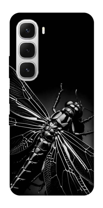 Чохол на Infinix Hot 60i Black dragonfly фото 1 з 1