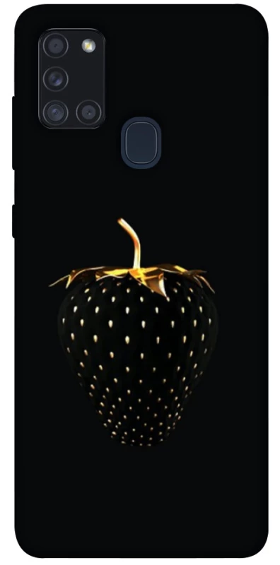 Чохол на Samsung Galaxy A21s Чорна полуниця фото 1 з 1