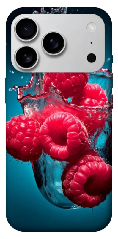 Чехол на Apple iPhone 17 Pro Max (6.9") Малинка в воде фото 1 из 1