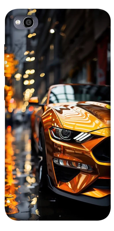 Чехол на Xiaomi Redmi 4a Golden sports car фото 1 из 1