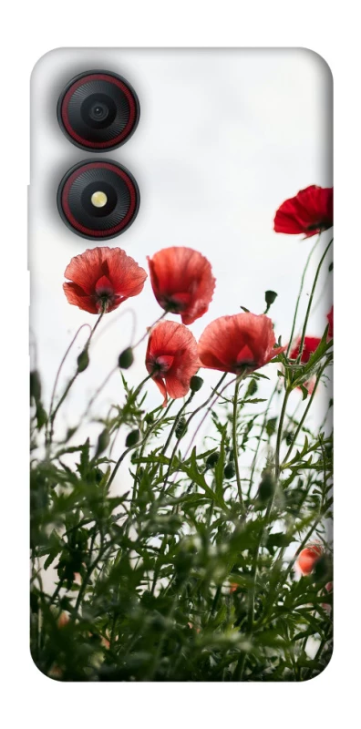 Чехол на ZTE Blade A34 4G Поле маков фото 1 из 1