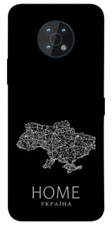 Чохол на Nokia G50 Ukraine black map фото 1 з 1