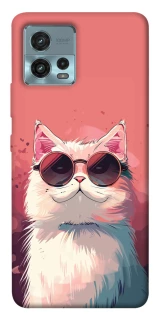 Чохол на Motorola Moto G72 Сat with glasses фото 1 з 1
