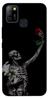 Чехол на Infinix Hot 10 Lite Skeleton vs Rose фото 1 из 1