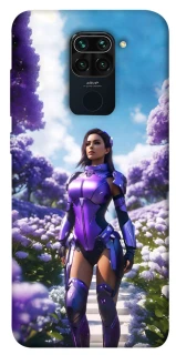 Чехол на Xiaomi Redmi Note 9 / Redmi 10X Cyber space girl ver.4 фото 1 из 1