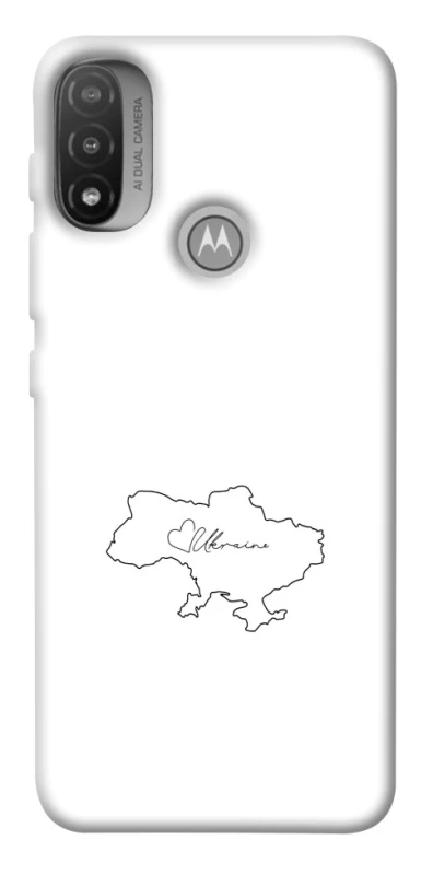 Чохол на Motorola Moto E20 Ukraine map фото 1 з 1