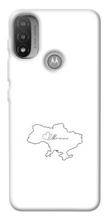 Чохол на Motorola Moto E20 Ukraine map фото 1 з 1