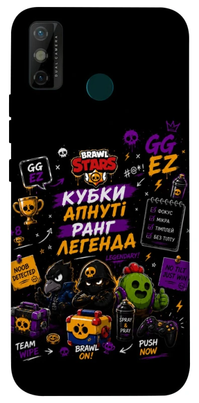 Чехол на TECNO Spark 6 Go Brawl Stars collage фото 1 из 1