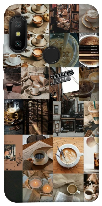 Чохол на Xiaomi Mi A2 Lite / Xiaomi Redmi 6 Pro Coffee collage ver.3 фото 1 з 1