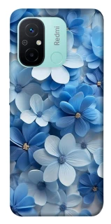 Чехол на Xiaomi Redmi 12C / Poco C55 Синие цветы фото 1 из 1