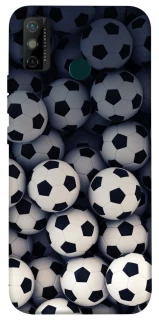 Чехол на TECNO Spark 6 Go Футбольные мячи фото 1 из 1