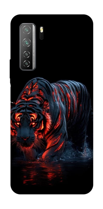 Чехол на Huawei Nova 7 SE fire tiger фото 1 из 1