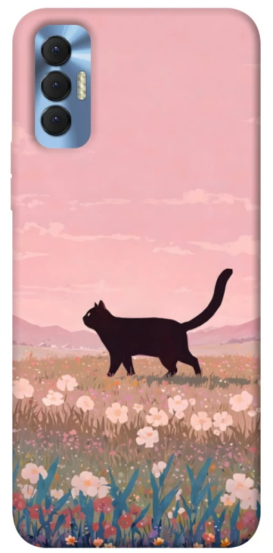 Чехол на TECNO Spark 8P cat on a field фото 1 из 1