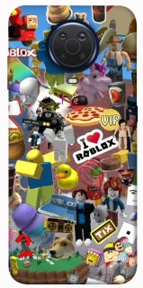 Чехол на Nokia G20 / G10 / 6.3 Roblox collage ver.5 фото 1 из 1