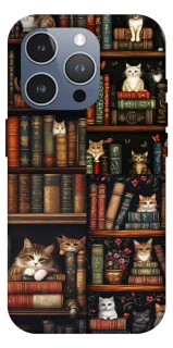 Чехол на Apple iPhone 16 Pro Max Cats & Books фото 1 из 1