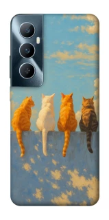 Чехол на Realme C65 4G cats on wall фото 1 из 1