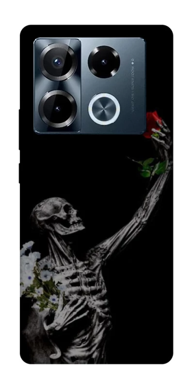 Чехол на Infinix Note 40 Pro 4G Skeleton vs Rose фото 1 из 1