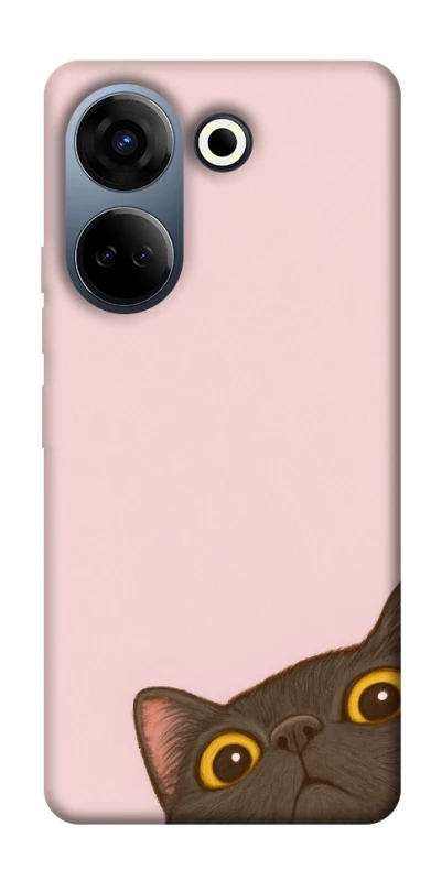 Чехол на TECNO Camon 20 Pro (CK7n) Peeping cat фото 1 из 1