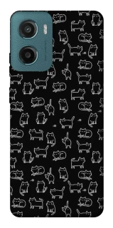 Чохол на Motorola Moto G06 Black Cats фото 1 Чохол на Motorola Moto G06 Black Cats фото 1 з 1